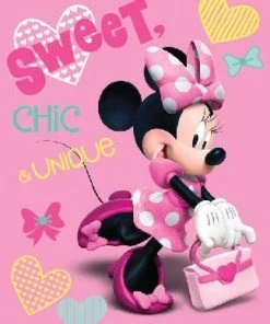 The Northwest Company MINNIE BOWTIQUE SWEET AND CHIC, Pink Blankets