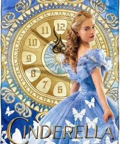 The Northwest Company CINDERELLA CLOCK STRIKES 12, Blue Blankets